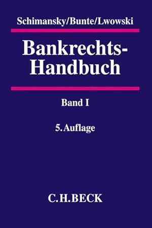 Bild des Verkufers fr Bankrechts-Handbuch Band I zum Verkauf von getbooks GmbH