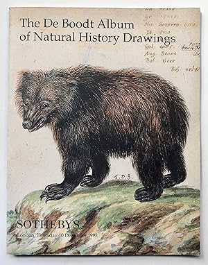 Sotheby's: The De Boodt Album of Natural History Drawings. London, 10 December 1998 [sale LN8725].