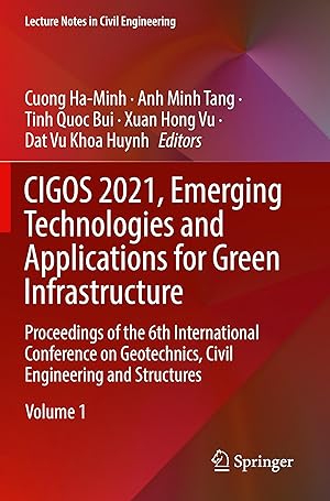 Seller image for CIGOS 2021, Emerging Technologies and Applications for Green Infrastructure, 2 Teile for sale by moluna