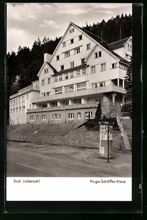 Bild des Verkufers fr Ansichtskarte Bad Liebenzell, Hugo-Schffer-Haus und Litfasssule zum Verkauf von Bartko-Reher