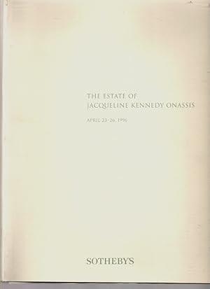 The Estate of Jacqueline Kennedy Onasis April 23-26, 1996, 2 Item