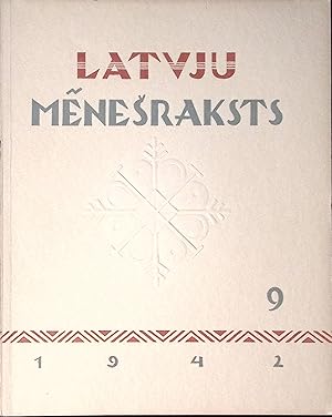 Imagen del vendedor de Latvju menesraksts, 9/1942, a literary and artistic magazine a la venta por Knowledge Legacy Bookstore