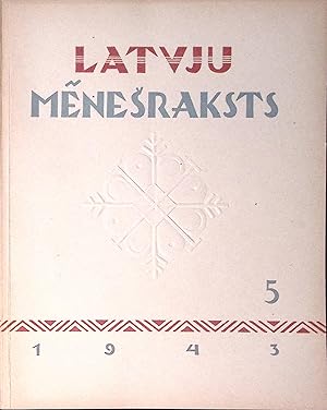 Seller image for Latvju menesraksts, 5/1943, a literary and artistic magazine for sale by Knowledge Legacy Bookstore