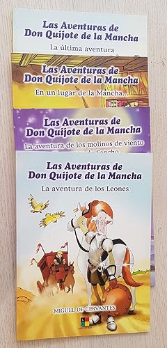 Bild des Verkufers fr LAS AVENTURAS DE DON QUIJOTE DE LA MANCHA (4 libros, obra completa) zum Verkauf von Libros con Vidas