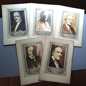 A lot of five (5) duotone photographs from the Men of Character and Achievement series from the R...