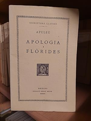 Imagen del vendedor de Apologia i Flrides. Escriptors Llatins. a la venta por Martina llibreter