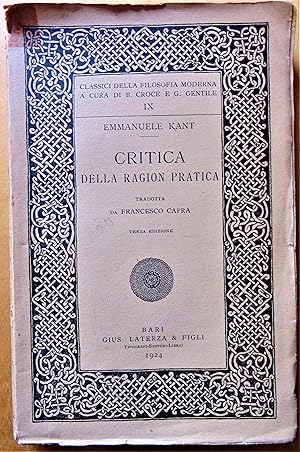 Immagine del venditore per Critica della ragion pratica venduto da L'angolo del vecchietto