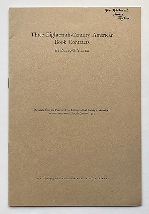 Three Eighteenth-Century American Book Contracts