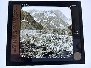 Seller image for PASSAGE DE LA MER DE GLACE CHAMONIX PHOTO PLAQUE DE VERRE MOLTENI 1900 PARIS for sale by Librairie RAIMOND