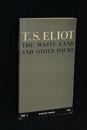 Imagen del vendedor de The Waste Land and Other Poems a la venta por Books by White/Walnut Valley Books