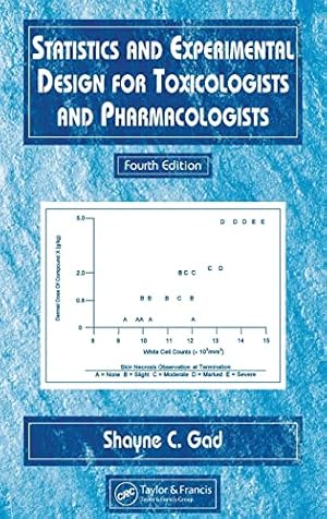 Seller image for Statistics and Experimental Design for Toxicologists and Pharmacologists for sale by WeBuyBooks