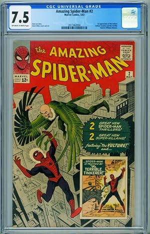 AMAZING SPIDER-MAN #2 CGC 7.5 1963-MARVEL-1st VULTURE 2017462004