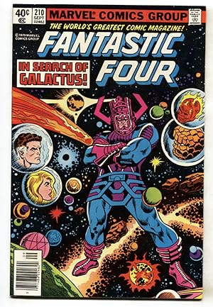 FANTASTIC FOUR #210-Marvel-comic book Galactus cover