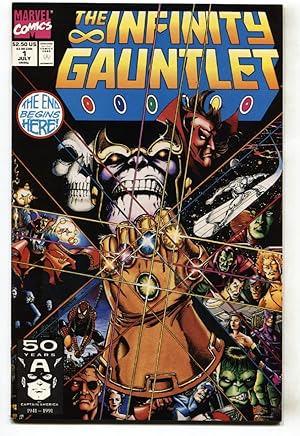 INFINITY GAUNTLET #1 -- THANOS -- comic book -- 1991 -- First issue -- NM-