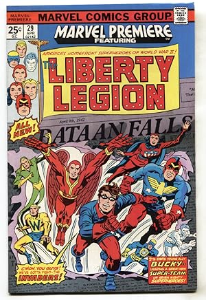 Seller image for MARVEL PREMIERE #29--1976--Liberty Legion--Marvel--comic book--VF- for sale by DTA Collectibles