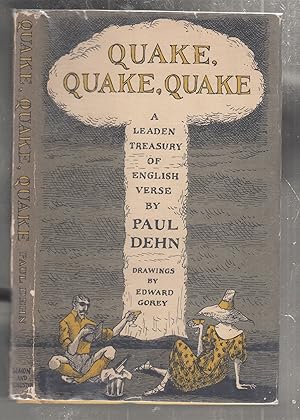 Imagen del vendedor de Quake, Quake, Quake: A Leaden Treasury fo English Verse a la venta por Old Book Shop of Bordentown (ABAA, ILAB)