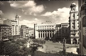 Seller image for Ansichtskarte / Postkarte Zaragoza Saragossa Aragonien, Plaza de Espana y Calle del Coso for sale by akpool GmbH