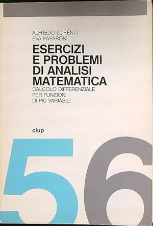 Bild des Verkufers fr Esercizi e problemi di analisi matematica zum Verkauf von Librodifaccia