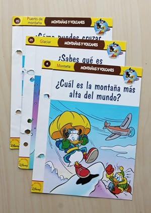 FICHAS EL PLANETA DISNEY. MONTAÑAS Y VOLCANES, nº 4, 25 y 35 (precio por unidad)