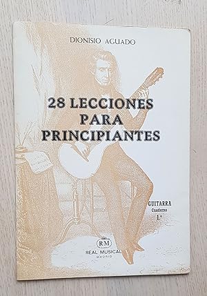 Immagine del venditore per 28 LECCIONES PARA PRINCIPIANTES. Guitarra, cuaderno 1 venduto da Libros con Vidas