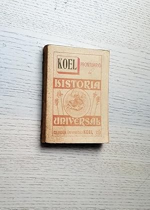 PRONTUARIO DE HISTORIA UNIVERSAL. KOEL
