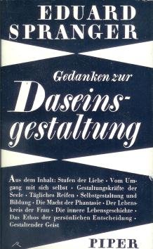 Seller image for Gedanken zur Daseinsgestaltung. [Ausgew. aus Vortrgen]. [Abh. u. Schriften] v. Hans Walter Bhr for sale by Gabis Bcherlager