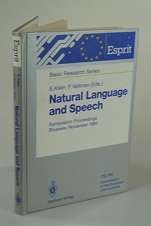 Bild des Verkufers fr Natural Language and Speech. zum Verkauf von Antiquariat Dorner
