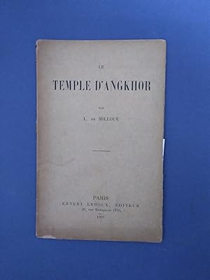 Bild des Verkufers fr LE TEMPLE D'ANGKOR zum Verkauf von Librairie Philosophique J. Vrin