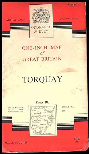 Ordnance Survey Map: PLYMOUTH Sheet 188: 1961 A edition: One-Inch Map of Great Britain