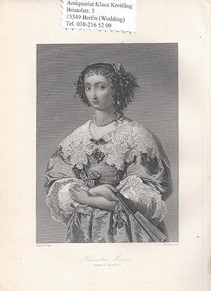 Henrietta Maria von Frankreich ( 1609 - 1669 ) Gattin von Karl I.