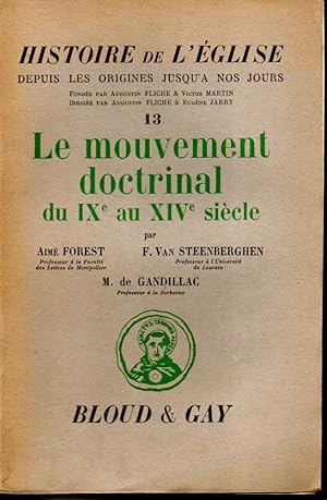 Immagine del venditore per Le mouvement doctrinal du IXe au XIVe sicle venduto da L'ivre d'Histoires