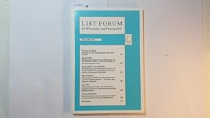 Imagen del vendedor de List Forum, Band 19 (1993), Heft 3 : Pldoyer fr eine liberalisierung des Welthandels a la venta por Gebrauchtbcherlogistik  H.J. Lauterbach