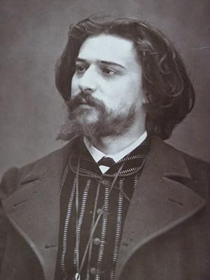 Alphonse Daudet. Portrait photographique, cliché de Carjat. Galerie contemporaine, littéraire, ar...