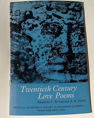Seller image for Twentieth Century Love Poems for sale by Blooming Lovely Books