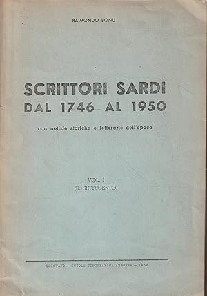 Scrittori sardi dal 1746 al 1950 Volume 1 - Il Settecento