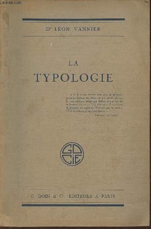 Seller image for La typologie for sale by Le-Livre