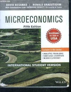 Seller image for Microeconomics - 5th edition - illegal for sale in usa, exclusive to this version: analytic problems, new case examples, mixed currency- international student version - special india edition for sale by Le-Livre