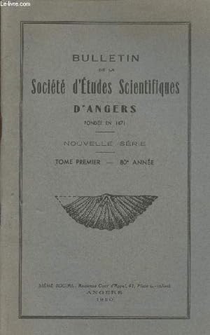 Image du vendeur pour Bulletin de la socit d'tudes scientifiques d'Angers- Tome LXXIV, 1er fasc., IIIe srie Tome I- 80e anne-Sommai mis en vente par Le-Livre
