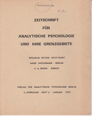 Bild des Verkufers fr Die Bedeutung von Symbolen fr die Psychotherapie. [Aus: Zeitschrift fr Analytische Psychologie und ihre Grenzgebiete, 3. Jg., Heft 2, Januar 1972]. zum Verkauf von Fundus-Online GbR Borkert Schwarz Zerfa