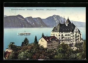 Ansichtskarte Vitznau, Park-Hotel und Vierwaldstättersee