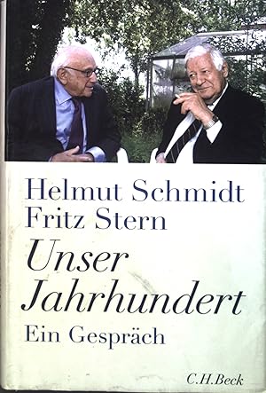 Seller image for Unser Jahrhundert : Ein Gesprch. for sale by books4less (Versandantiquariat Petra Gros GmbH & Co. KG)