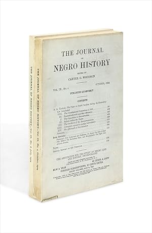 The Negro in South Carolina during the Reconstruction [in:] The Journal of Negro History, Vol. IX...
