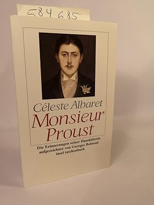 Bild des Verkufers fr Monsieur Proust Erinnerungen, aufgezeichnet von Georges Belmont zum Verkauf von ANTIQUARIAT Franke BRUDDENBOOKS