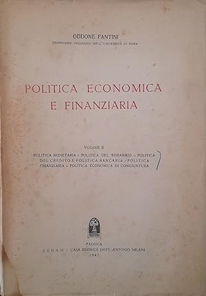 Politica economica e finanziaria