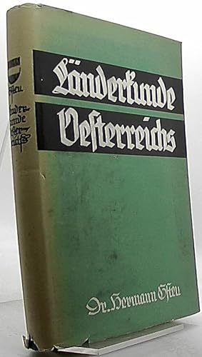 Imagen del vendedor de Lnderkunde sterreichs. a la venta por Antiquariat Unterberger
