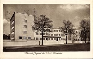 Bild des Verkufers fr Ansichtskarte / Postkarte Dresden Strehlen, Haus der Jugend, Bauhaus zum Verkauf von akpool GmbH