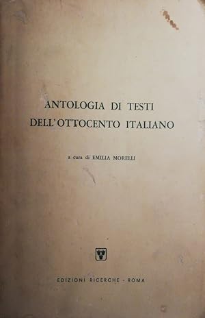 Seller image for Antologia di testi dell'ottocento italiano for sale by librisaggi