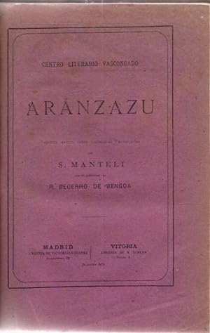 Imagen del vendedor de Arnzazu . a la venta por Librera Astarloa