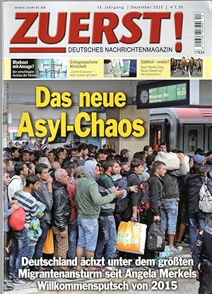 Bild des Verkufers fr Zuerst! Deutsches Nachrichtenmagazin. 13. Jhg., Dezember 2022 zum Verkauf von Antiquariat Jterbook, Inh. H. Schulze