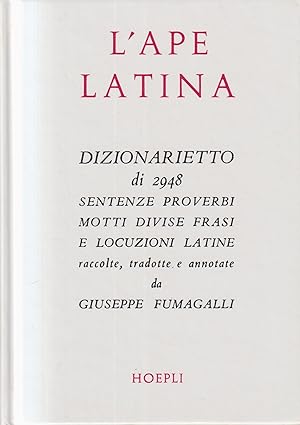 Seller image for L'ape latina for sale by Libreria sottomarina - Studio Bibliografico